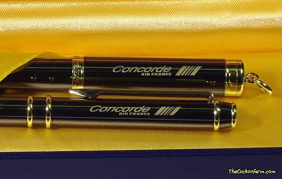 Air France Concorde Pen Set logo up close
