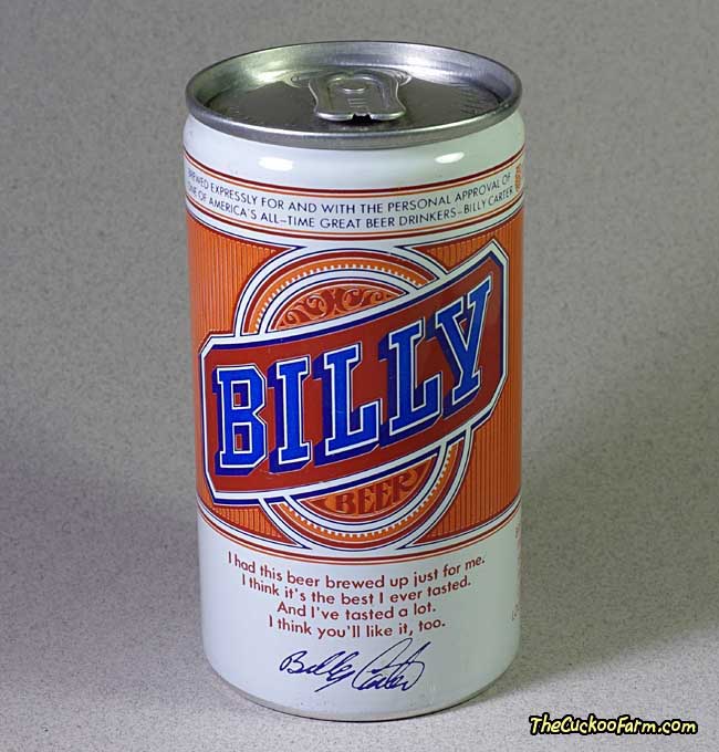 Falls City Brewery Billy Beer Can front side