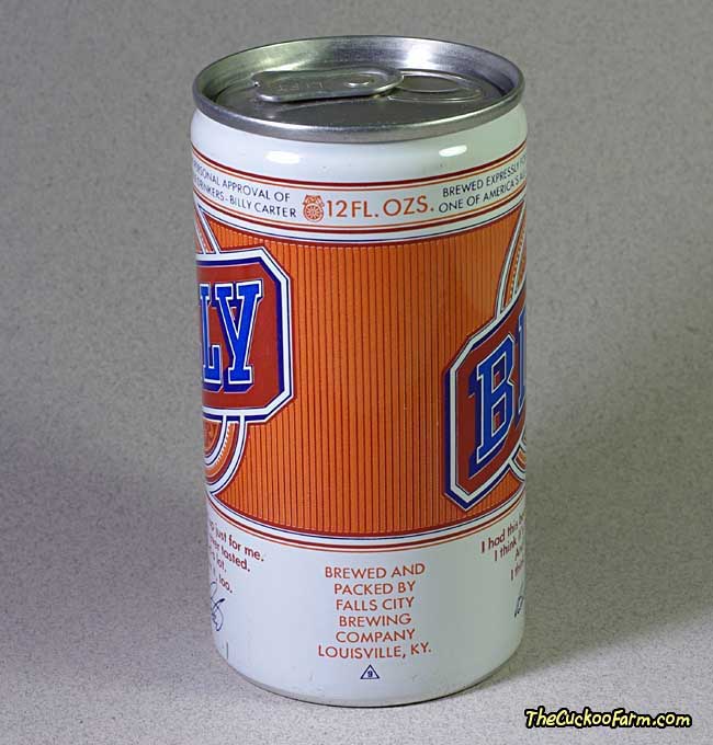 Falls City Brewery Billy Beer Can left side