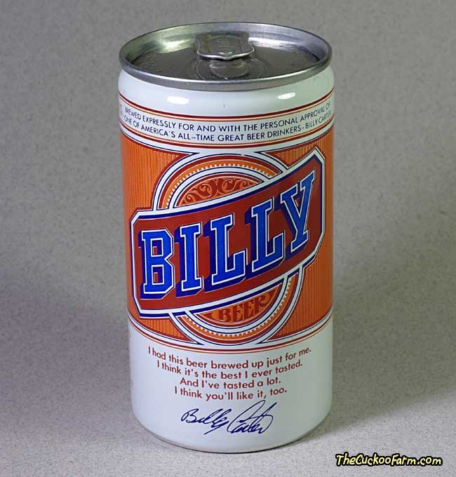 Falls City Brewery Billy Beer Can back side