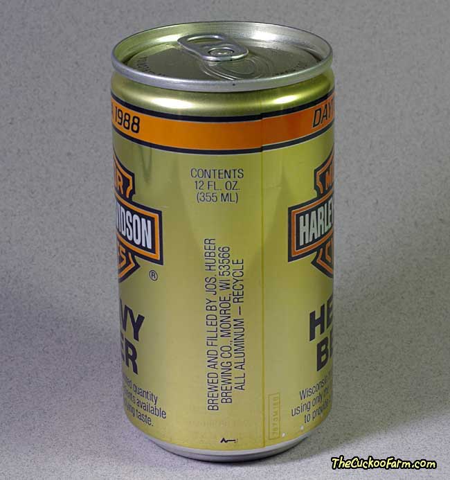 Harley-Davidson Heavy Beer beer can from the 1988 Daytona Week right side