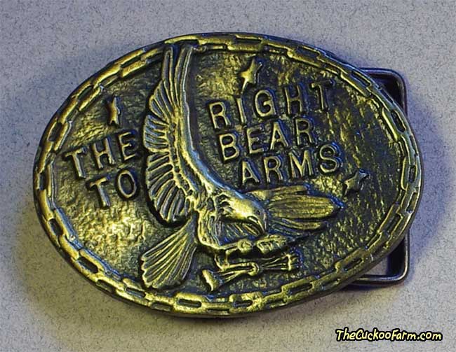The Right To Bear Arms Belt Buckle