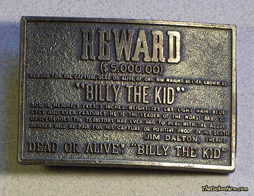 Billy the Kid Belt Buckle
