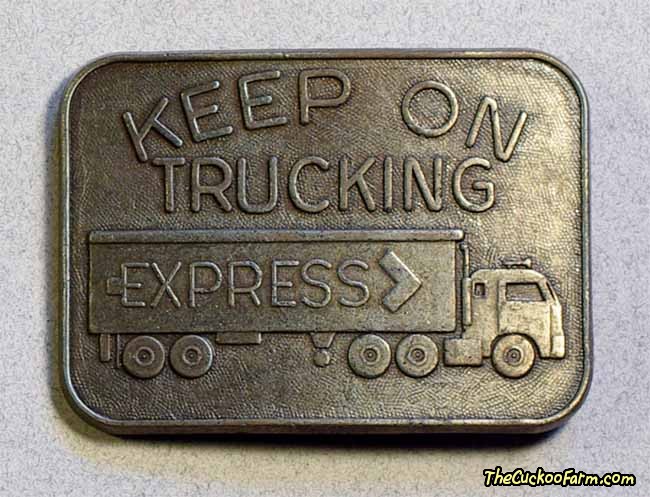 Keep on Trucking Belt Buckle