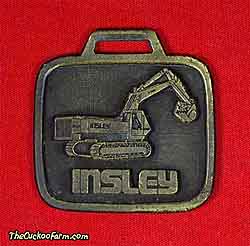 Insley tracked excavator watch fob