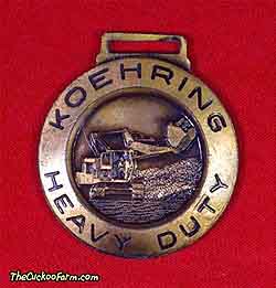 Koehring tracked face shovel watch fob