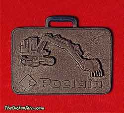 Poclain tracked excavator - American Poclain Corp. watch fob