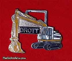 Drott tracked excavator watch fob