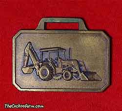 John Deere backhoe watch fob