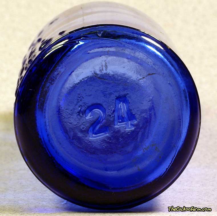 Old Blue Bromo-Seltzer Bottle - bottom