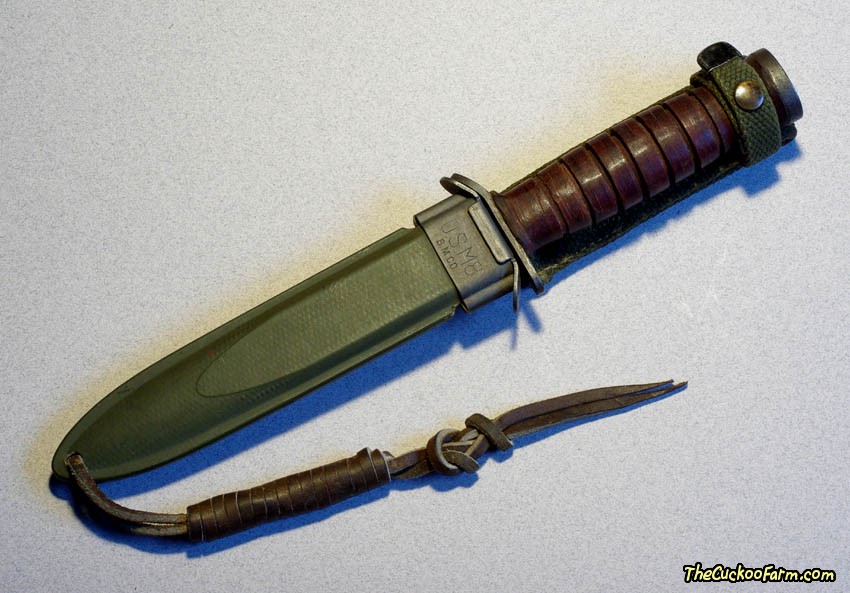 WWII US M3 Trench Knife and US M8 Scabbard