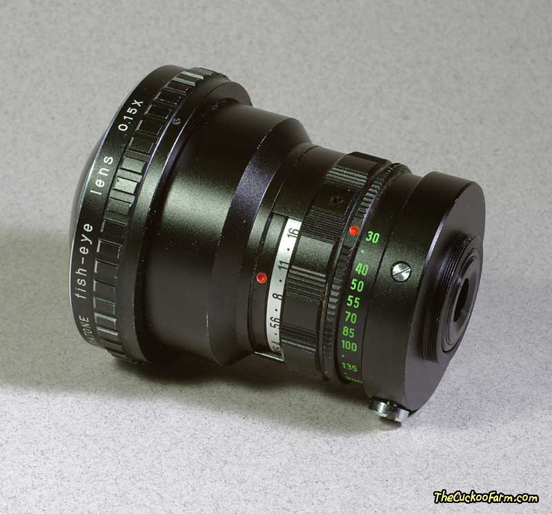 the Spiratone 180 Degree Auxiliary Fish-Eye Lens