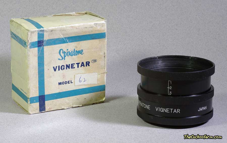 Spiratone Vignetar Lens Attachment and box