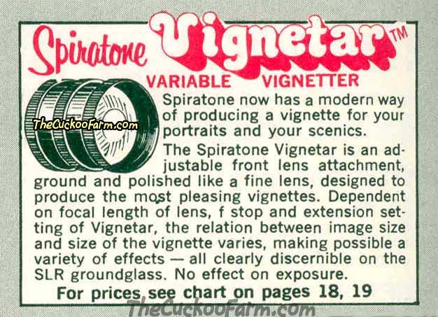 Spiratone Vignetar Lens Attachment