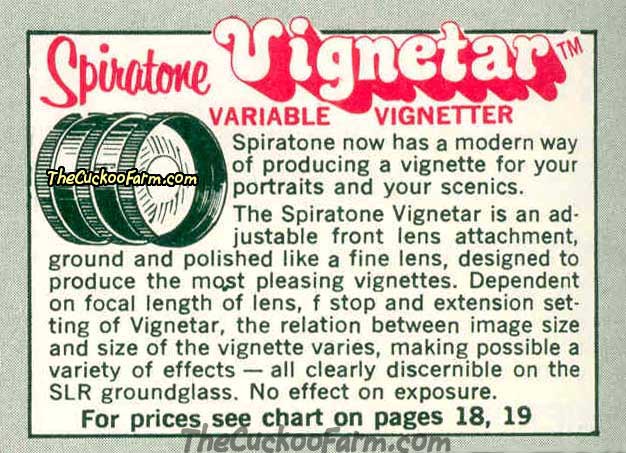 Spiratone Vignetar Lens Attachment