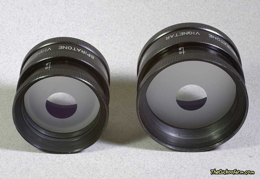 Spiratone Vignetar Lens Attachment sizee