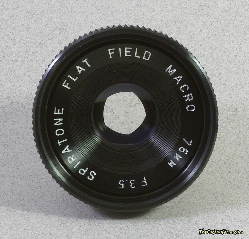Spiratone 75mm Flat Field Macro Lens