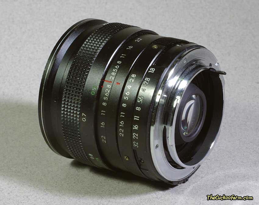 Spiratone 24mm YS Wide-Angle Lens back with mount