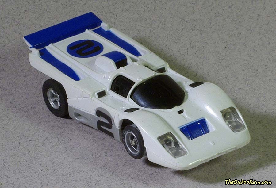 #2 Ferrari 512M slot car.