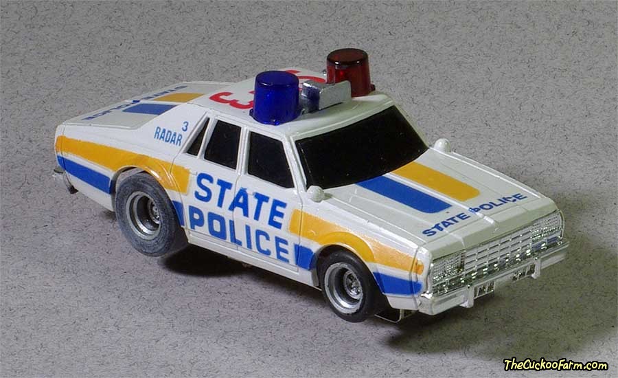 Chevy Police car slot car.