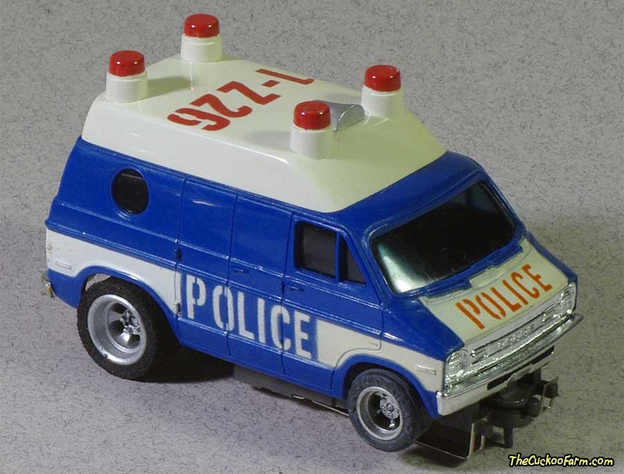 Dodge Police Van slot car.