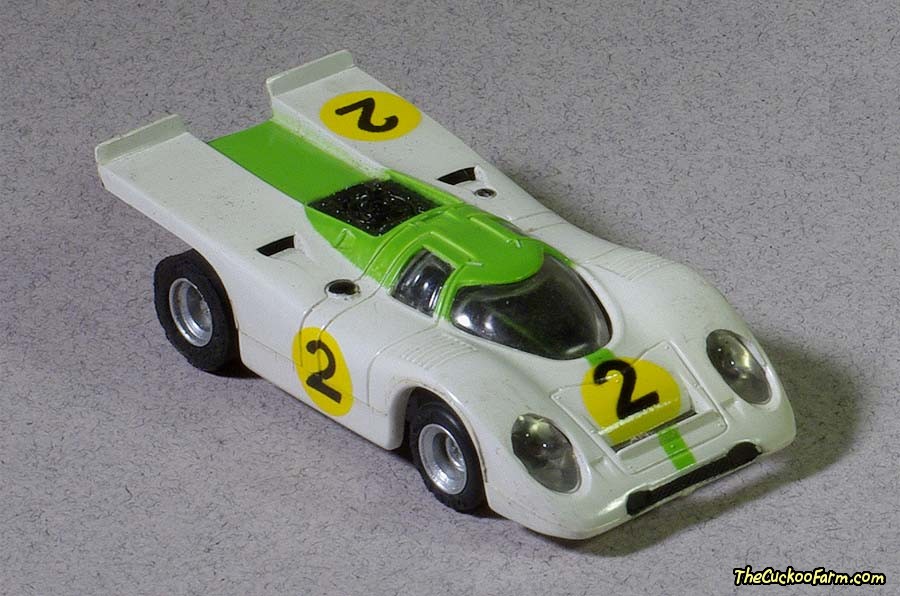 Porsche racer slot car.