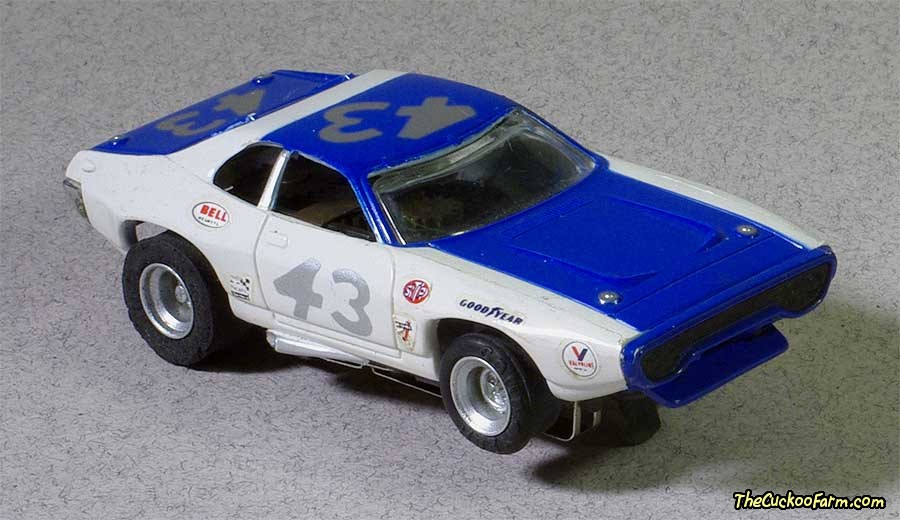 Plymouth RoadRunner slot car.