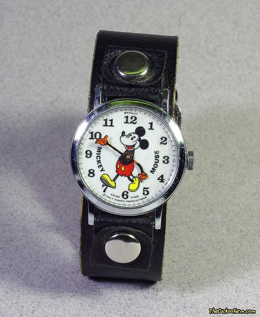 Mickey Mouse Watch By Bradley Time with Swiss Movement